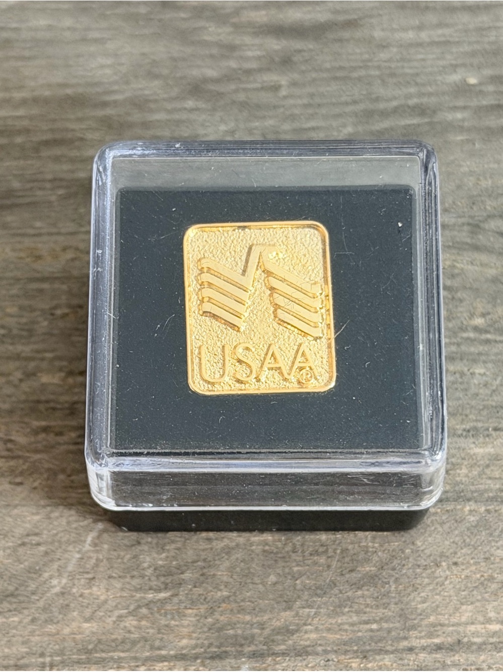 USAA Gold Plate Anniversary Lapel Pin New In Box